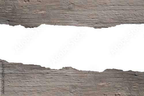 Weathered wood frame with transparent center