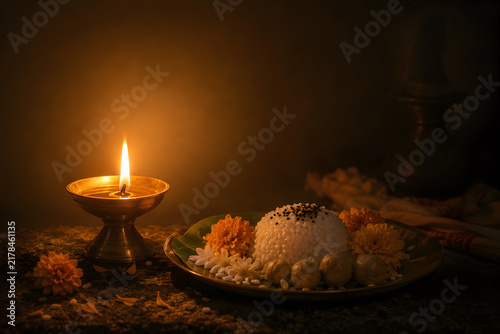     Traditional pitru paksha offerings for ancestral remembrance