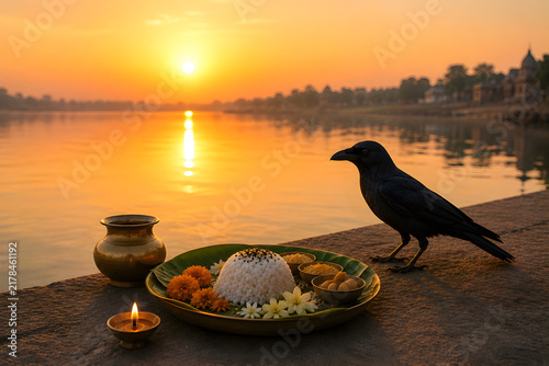     Traditional pitru paksha offerings for ancestral remembrance