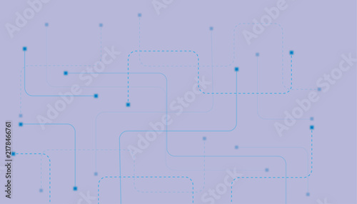 Abstract digital technology background, blue circuit line network vector, futuristic data connection pattern for cyber security and web design