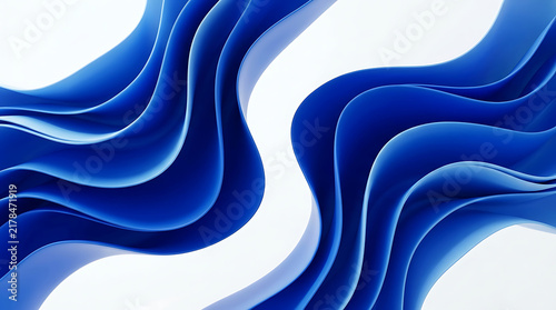 Blue wavy abstract background design illustration