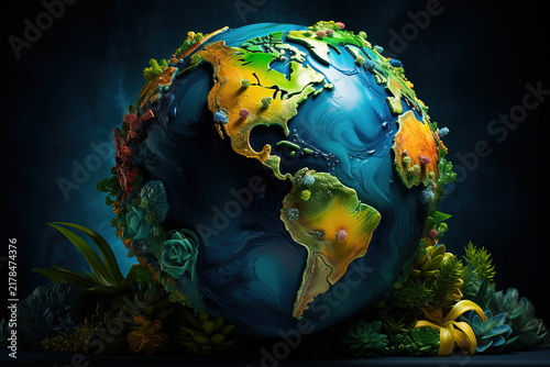 connectivity visualization of Planet Earth showcasing global networks and connections