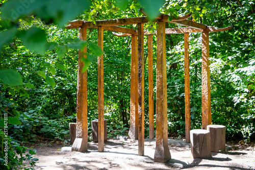Ancient temple in the woods