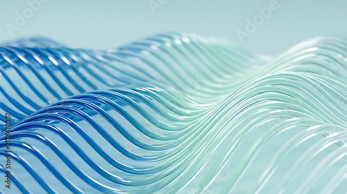 Abstract blue wave pattern on water texture illustration