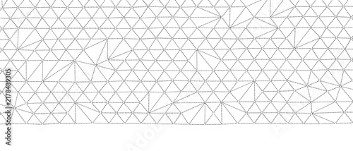 Canvas Print Seamless abstract background with a delicate geometric triangulation texture