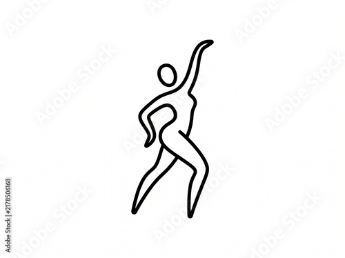 Salsa Dancer Icon Silhouette Vector Illustration Latin Dance