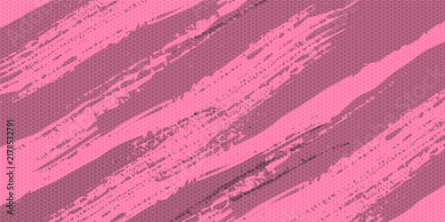 An abstract background with pink diagonal strokes on a textured dark background