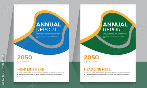 Foto Annual report corporate brochure template layout design