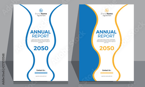 фотографія Annual report corporate brochure template layout design