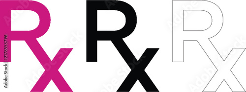 Prescription R Symbol Medical Vector Icon