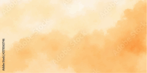 Abstract aged parchment paper texture with vintage orange vignette border edges for artistic background design and creative projects