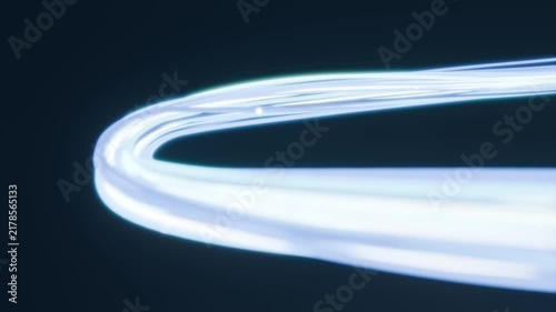 Curve neon lines impulses digital signal bg seamless looped animation 4k
