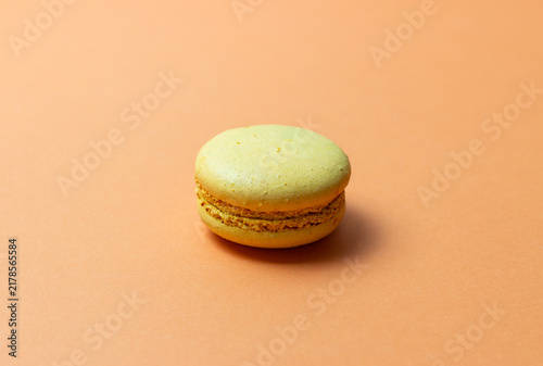 French dessert macaroons. Almond flour. National cuisine. Vegetarian food.