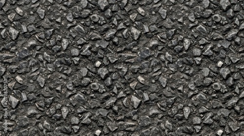 Close up of textured gravel and small stones filling the frame