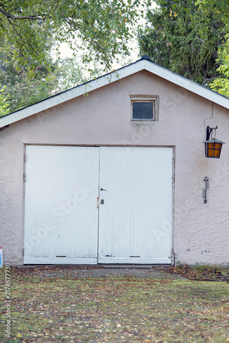 Photography old wooden garage door, nacka,sverige,sweden,stockholm,summer