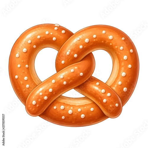 Obraz na płótnie pretzels isolated on white background