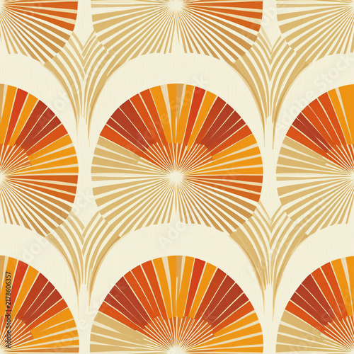 Radiant Sunburst Pattern in Warm Tones for Stylish Decor