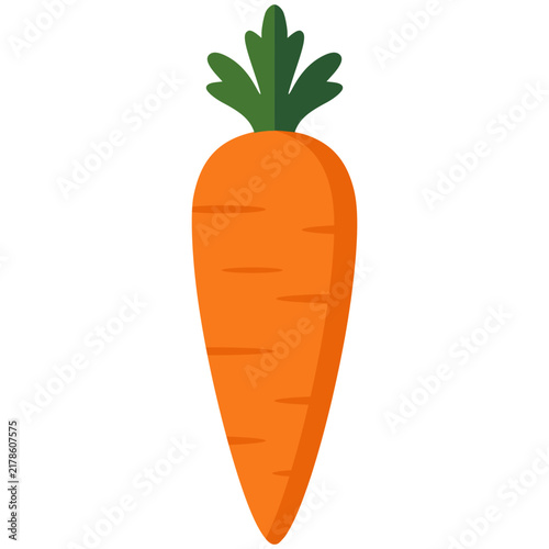 Fresh orange carrot icon isolated on transparent background perfect for healthy food design project