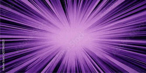 Purple radial burst vector background with dynamic light rays and abstract energetic motion design