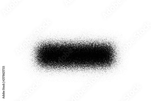 Abstract black and white texture resembling a distorted rectangular shape with a grainy appearance