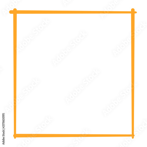 Orange Square Border 