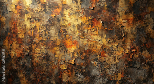 Rusty Metal Texture Background with Aged Brown Iron Surface and Grunge Corrosion Pattern