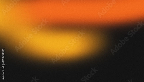Warm Orange Sunset Light Leak Effect with Grainy Texture on Dark Background