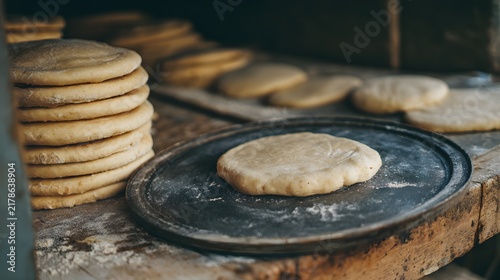 with flour clouds rolling dough stacked trays and sugar sprinkles scattered widely