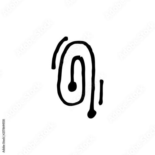 hand drawn network icon using pen