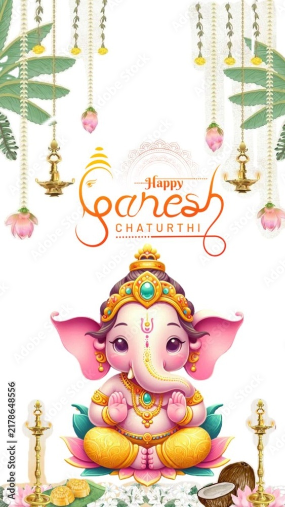 Fototapeta premium ganesh chaturthi wishes