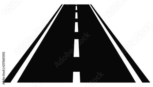 Road icon design showing highway pathway and street infrastructure elements for geographic maps navigation transportation services and mobility applications.