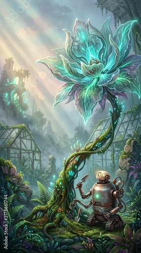 fantasy landscape with a dragon