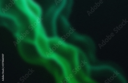 Cuadro en lienzo Glowing green abstract wave pattern
