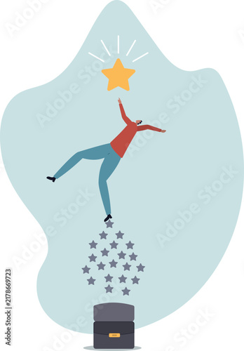 Quality vs quantity, management to assure excellent work outcome, working attitude to deliver superior result.life and employment of people.flat design.
