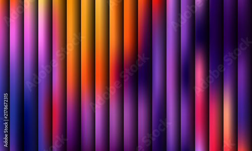 Abstract background with vertical gradient stripes in vibrant neon colors including purple, orange, red, and blue, creating a modern and dynamic light effect pattern
