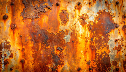 rust old iron metal texture background Generative AI
