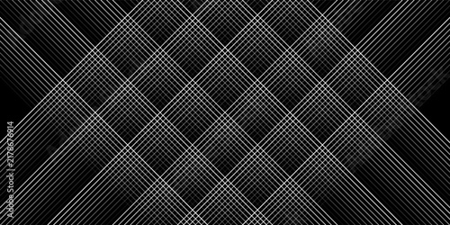 3D techno abstract background overlap layer on dark space with glowing white lines shape decoration. Modern graphic design element future style concept for banner  flyer  card  or brochure cover