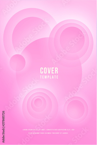 Abstract Pink Abstract Circles: A soft pink background features a cluster of abstract circles with a glowing, ethereal effect, perfect for a modern graphic design template.