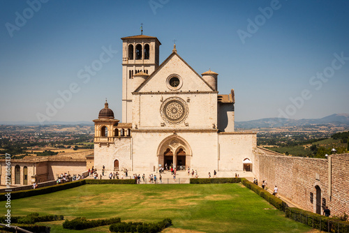 Assisi, the birthplace of Saint Francis. Saint Francis Basilica.