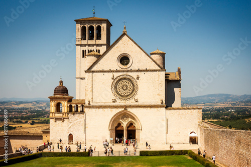 Assisi, the birthplace of Saint Francis. Saint Francis Basilica.
