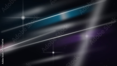 Abstract background with glowing diagonal light streaks and sparkling star flares, concept for modern digital technology presentation, futuristic motion design, web banner and creative graphic art