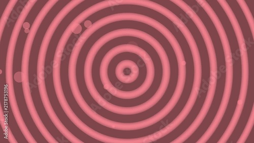 Concentric circular rings forming a target-like pattern with soft light dots scattered background animation