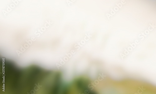 Quadro su tela Soft blurred natural abstract background with bright gradient sky and green eart