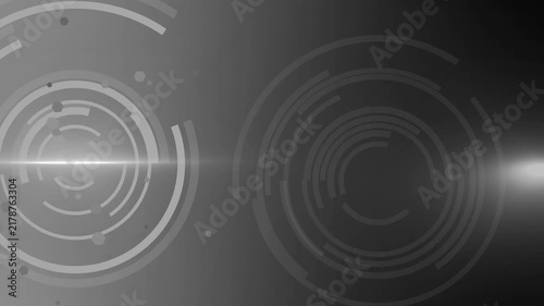 Abstract futuristic background with glowing circles modern digital tech design animation