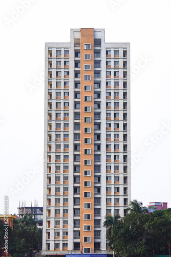 Tall modern multi-story residential building 