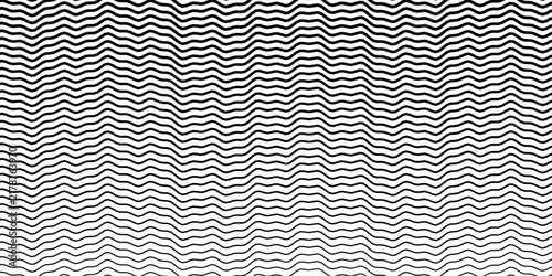 Konstfotografi Abstract thick wavy lines gradient pattern background creates rhythmic motion gr