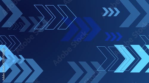 Abstract background with layered arrow shapes and chevrons showing motion animation