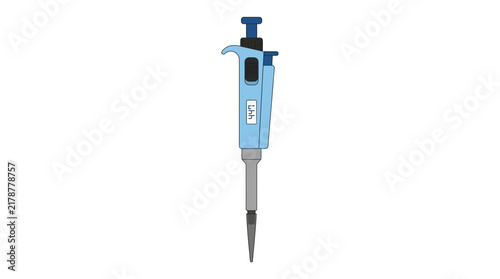 Laboratory Pipette Isolated Transparent Background Scientific Equipment