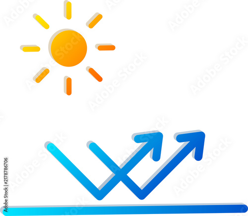 3D Refraction Icon for Light Bending and Optical Science Isolated on Transparent Background