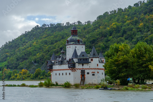Pfalzgrafenstein Castle on Falkenau island, Rhine River